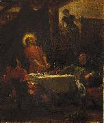 Eugene Delacroix The Disciples at Emmaus, or The Pilgrims at Emmaus oil painting on canvas